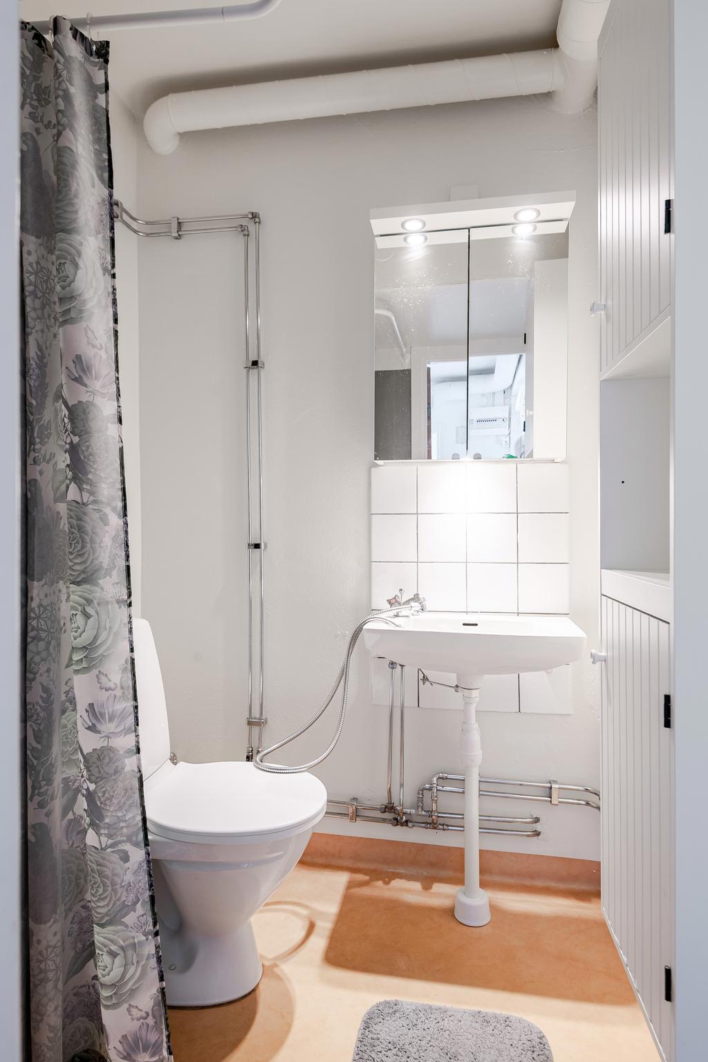 WC med dusch. 