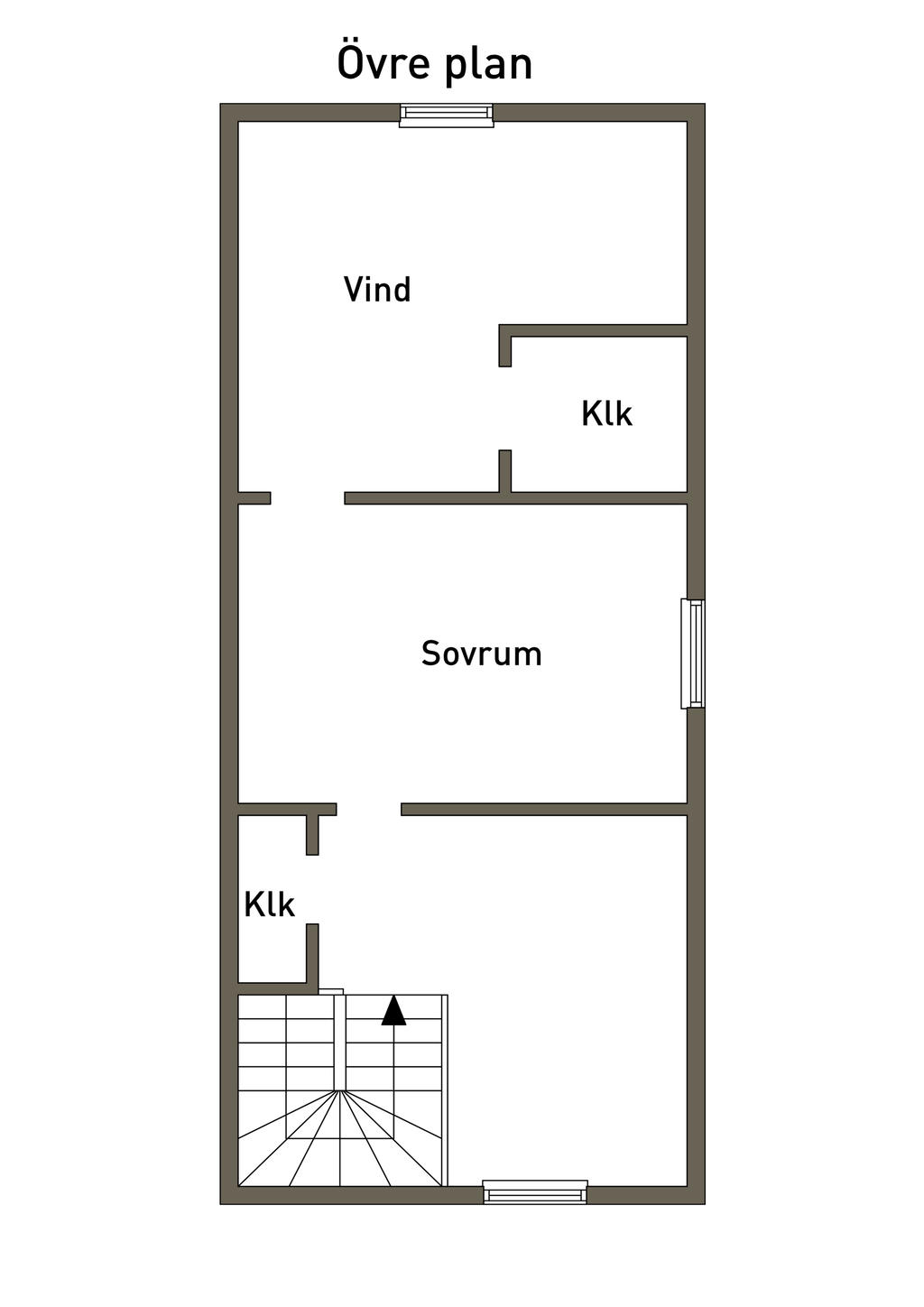 Planlösning övre plan