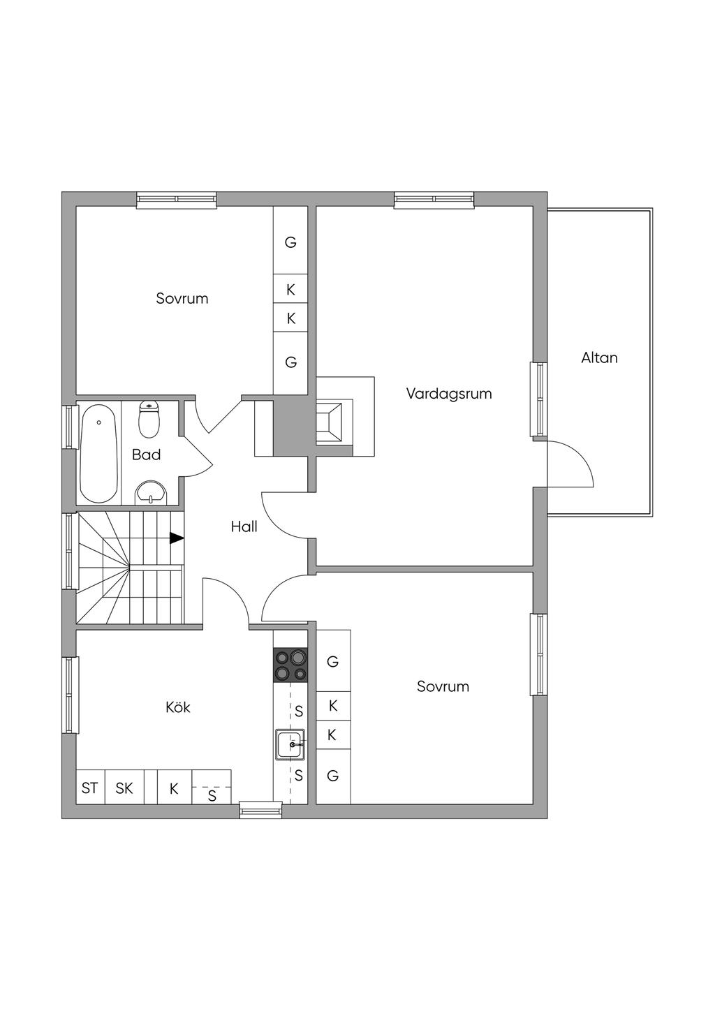 Övre plan