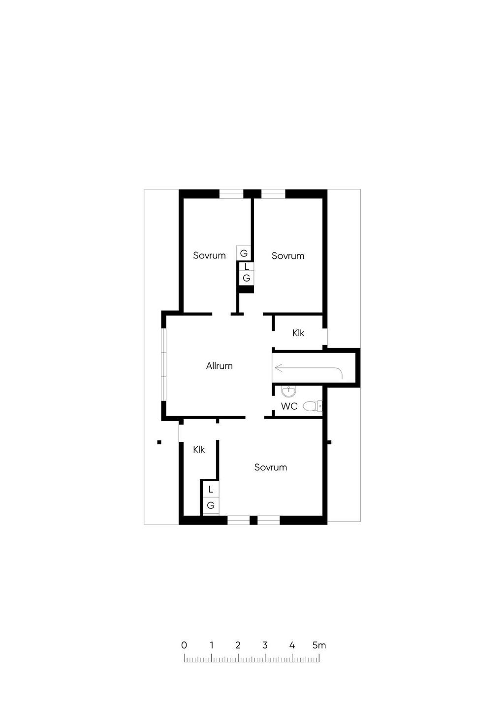 Planlösning övre plan 