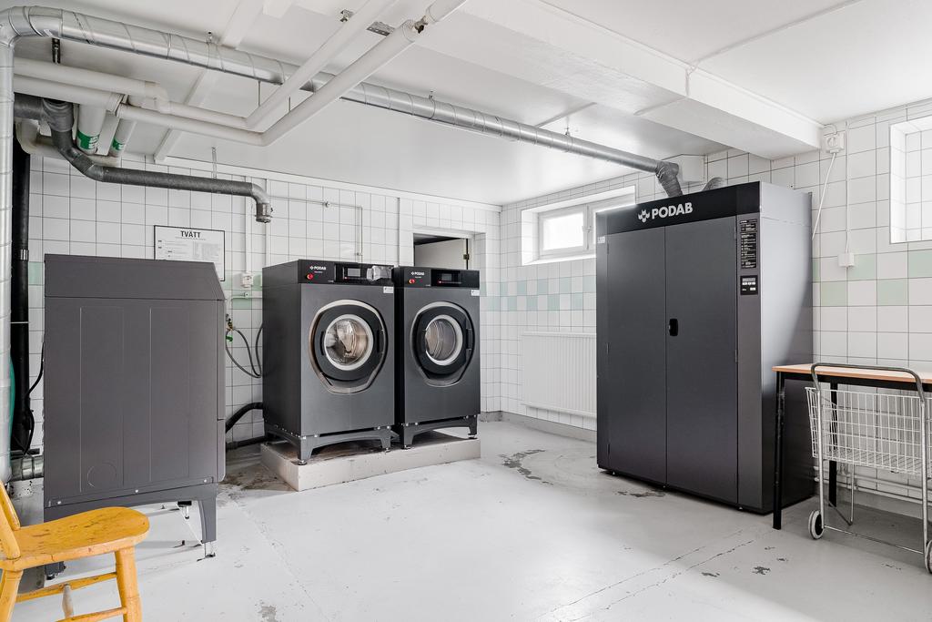 Nya maskiner i gemensamma tvättstugan 2023