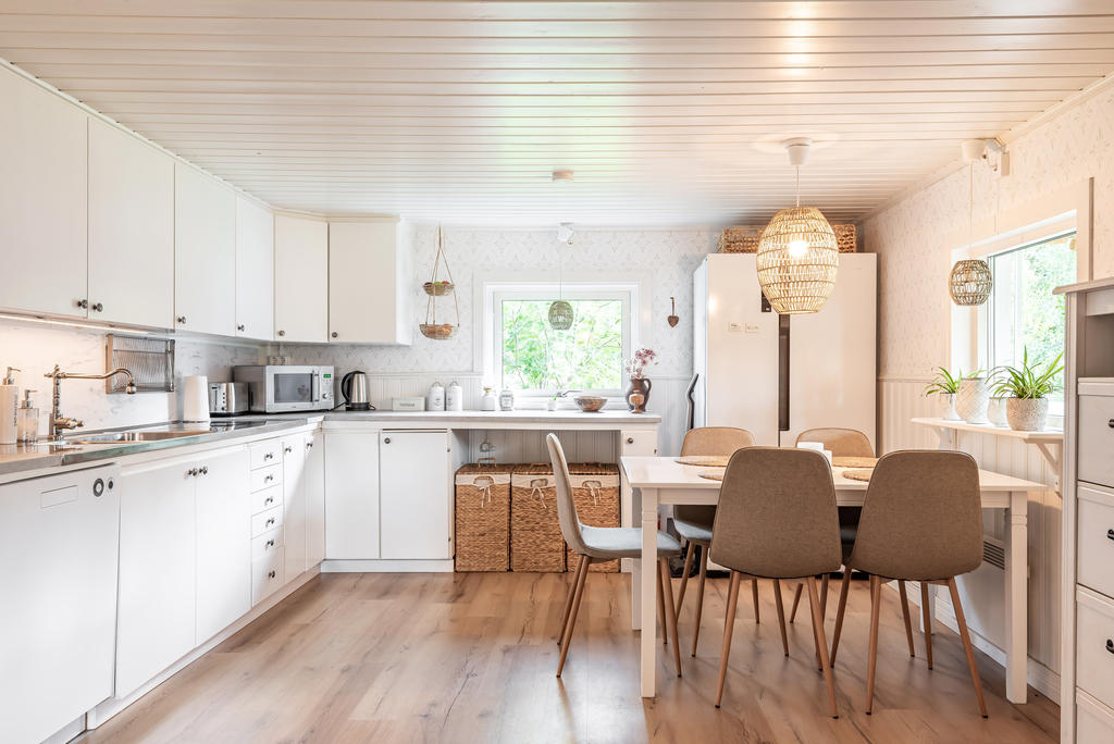 Gott om plats för matbord för trevliga middagar