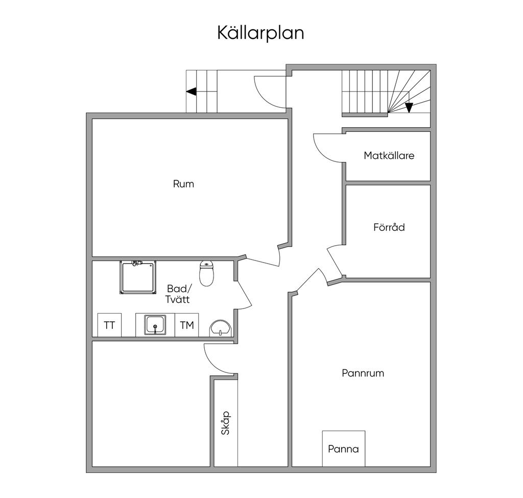 Källarplan huvudhus