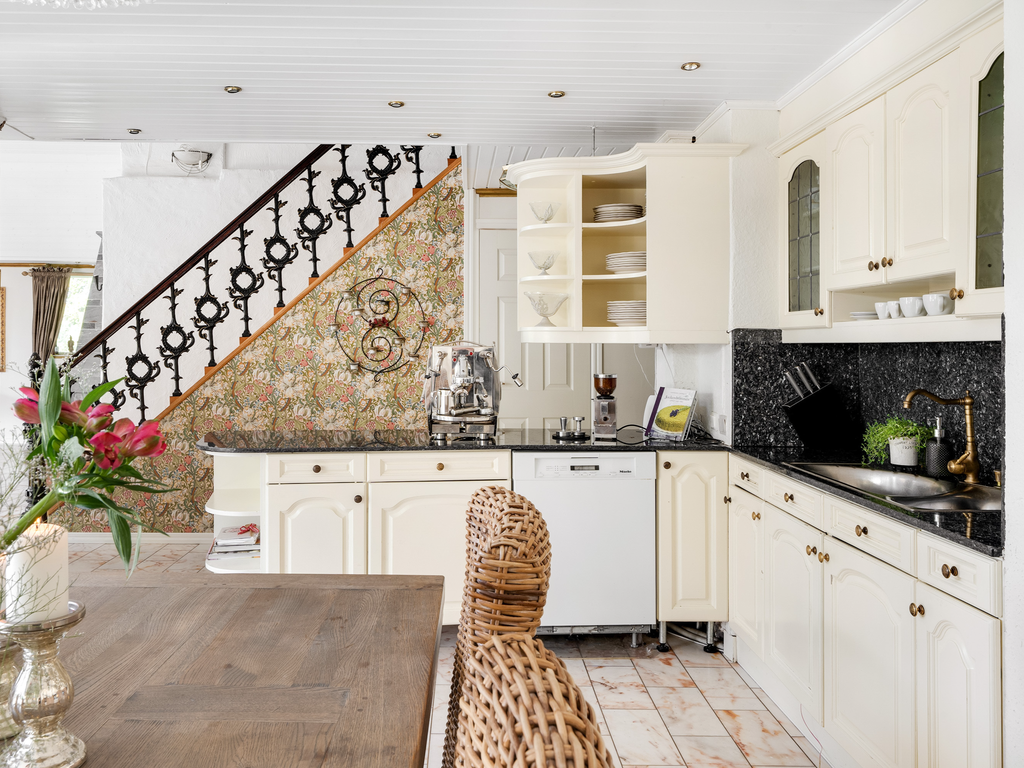 Vy mot den vackra trappan