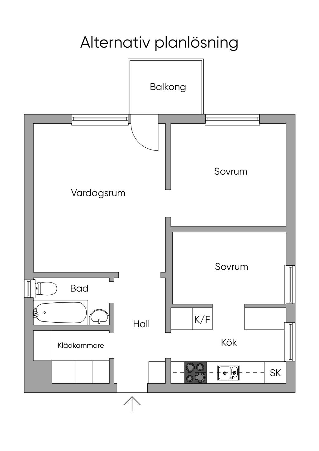 Alternativ planlösning