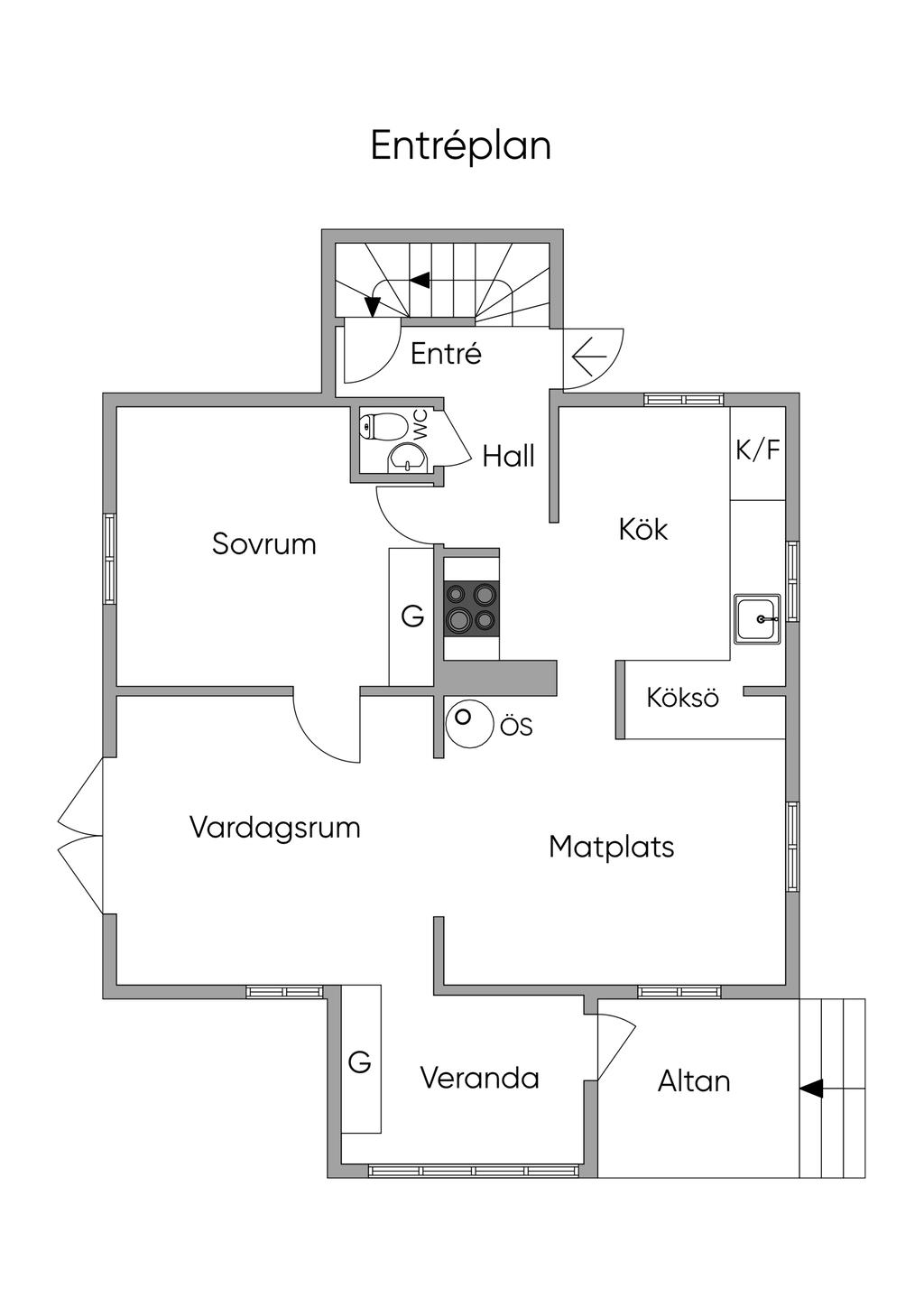 Planlösning Entréplan