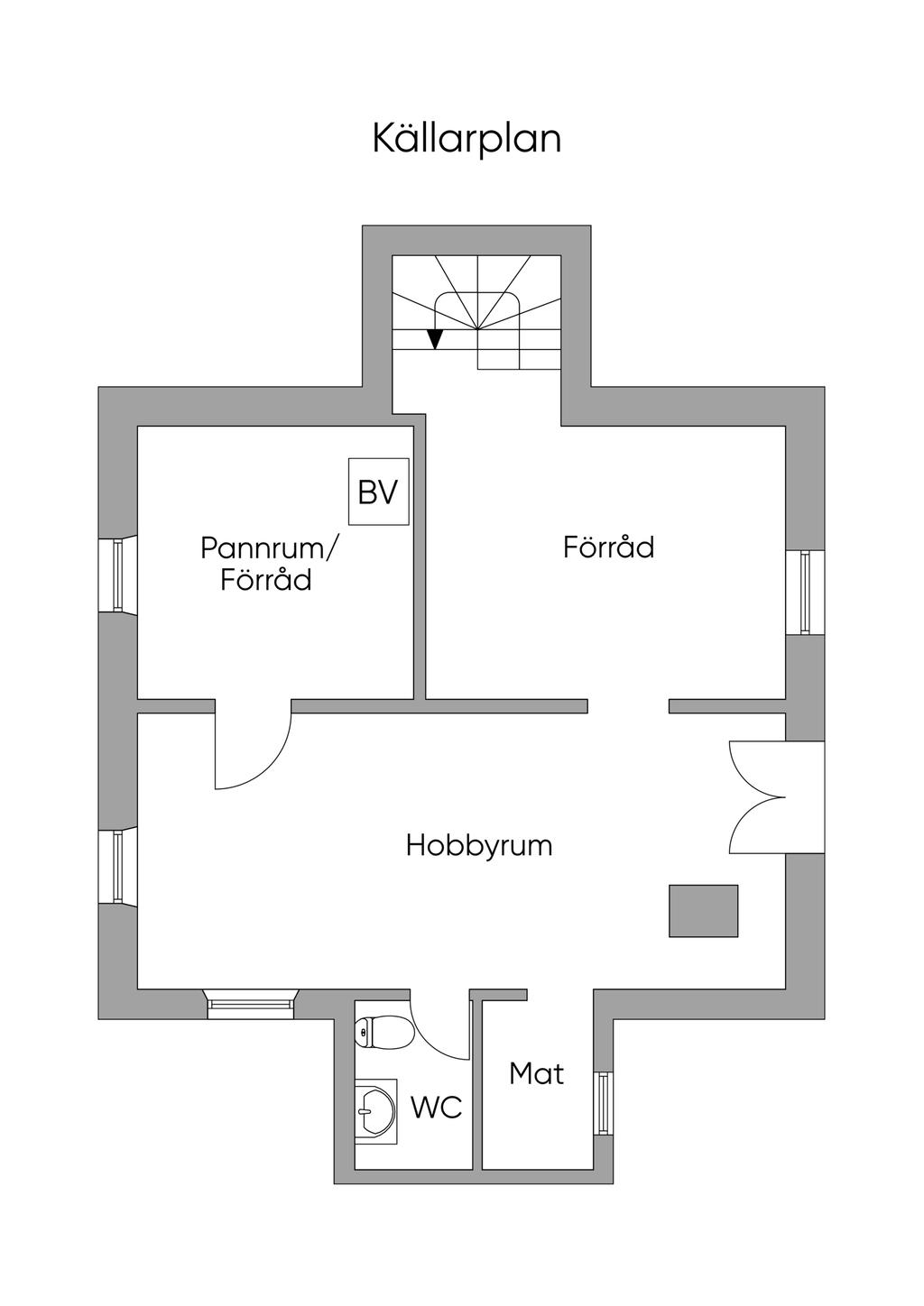 Planlösning Källarplan