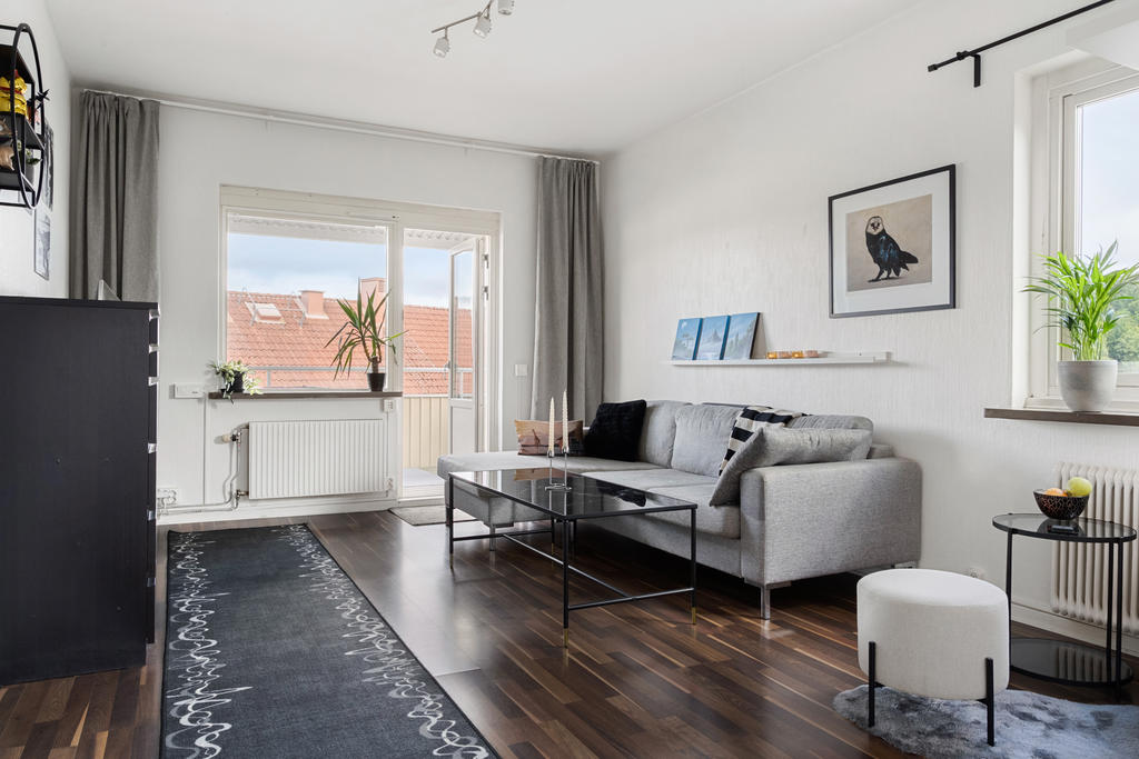 Stort och ljust vardagsrum