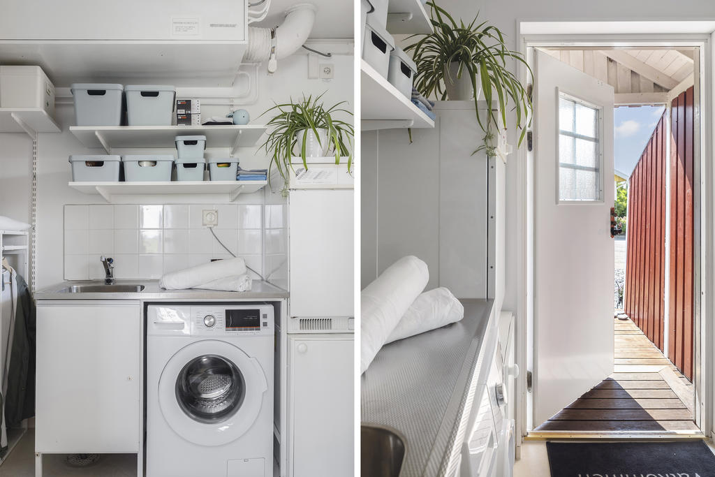 Tvättstuga med grovingång