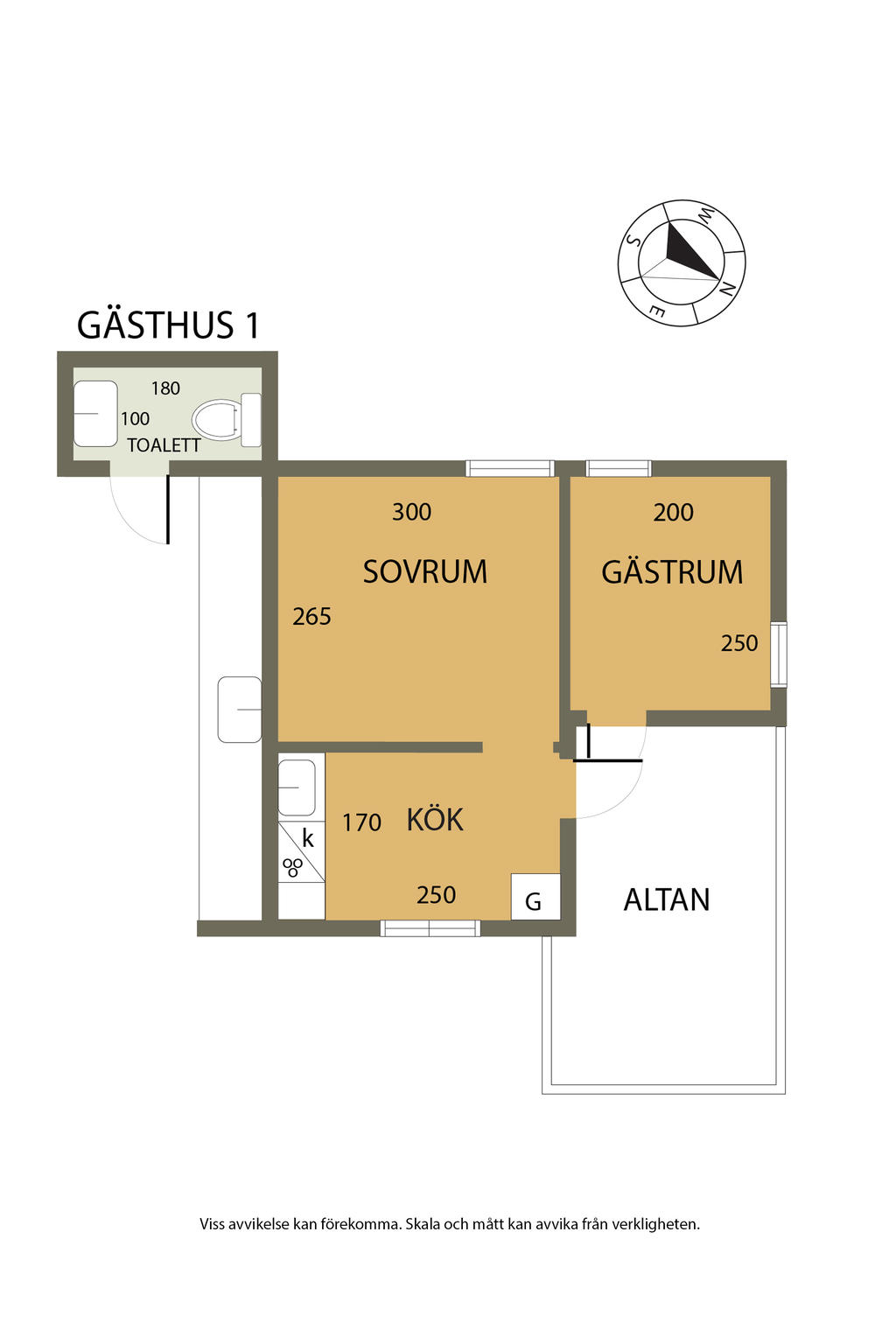 Planlösning gästhus 1