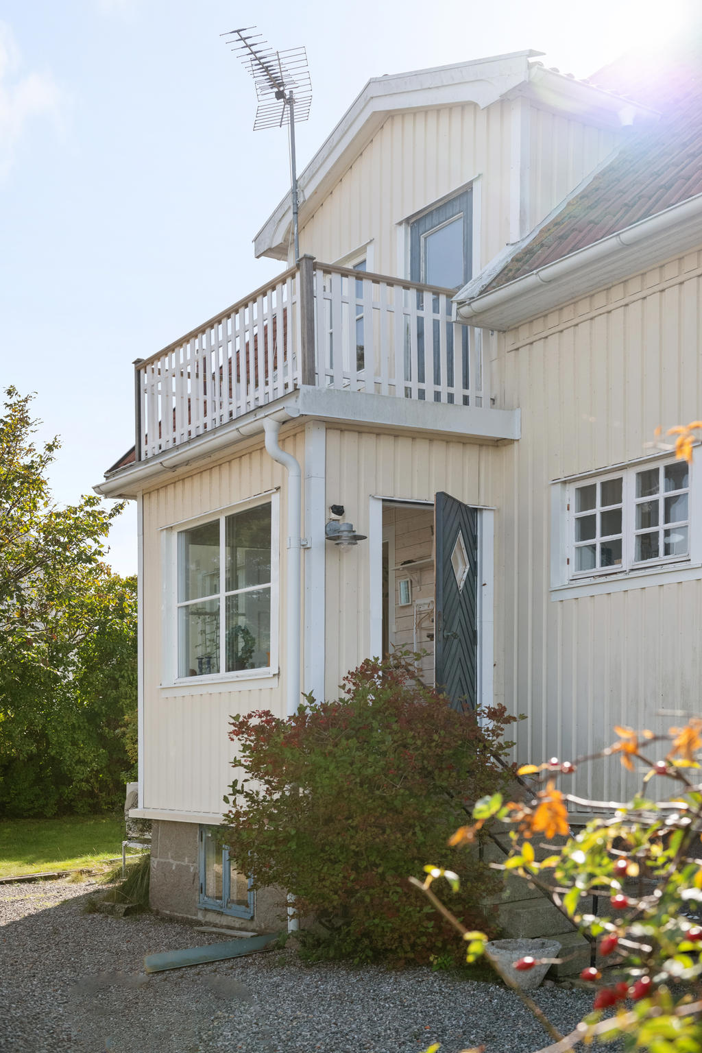 Entrésidan huset