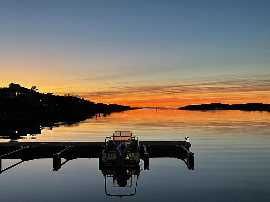 Solnedgång.