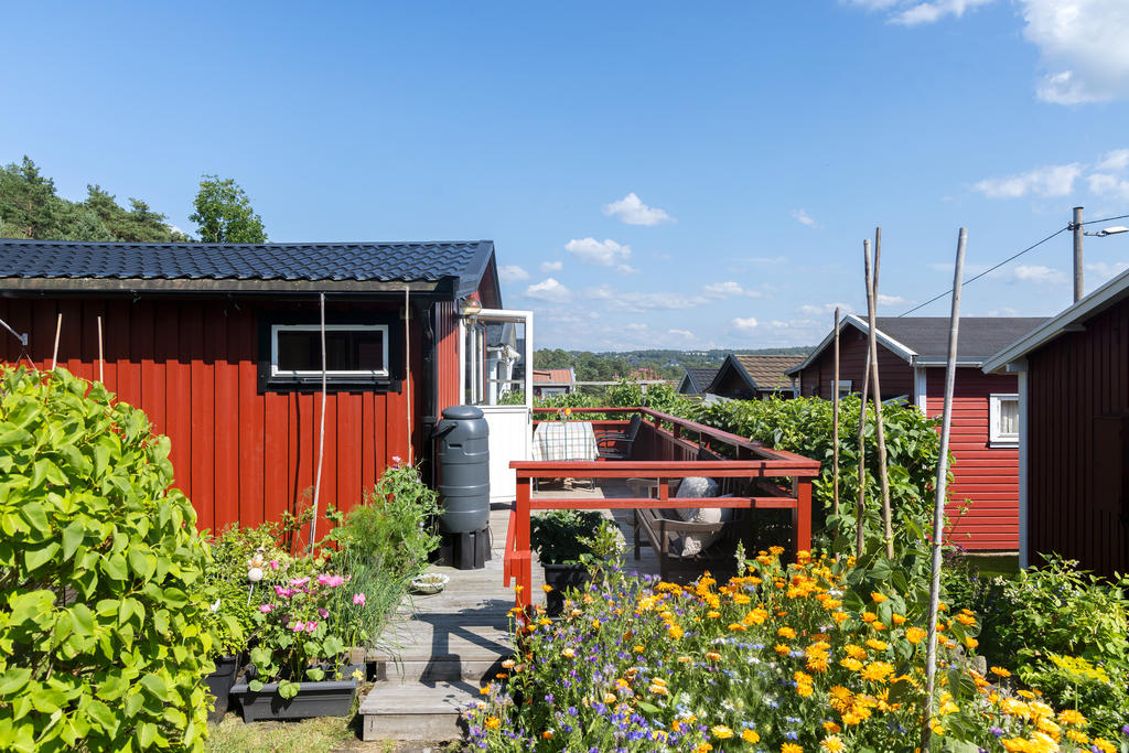 Härliga altaner där du kan välja på svalkande skugga eller strålande sol.
 Självvattning som drivs av solceller finns för det uppsamlade regnvattnet
