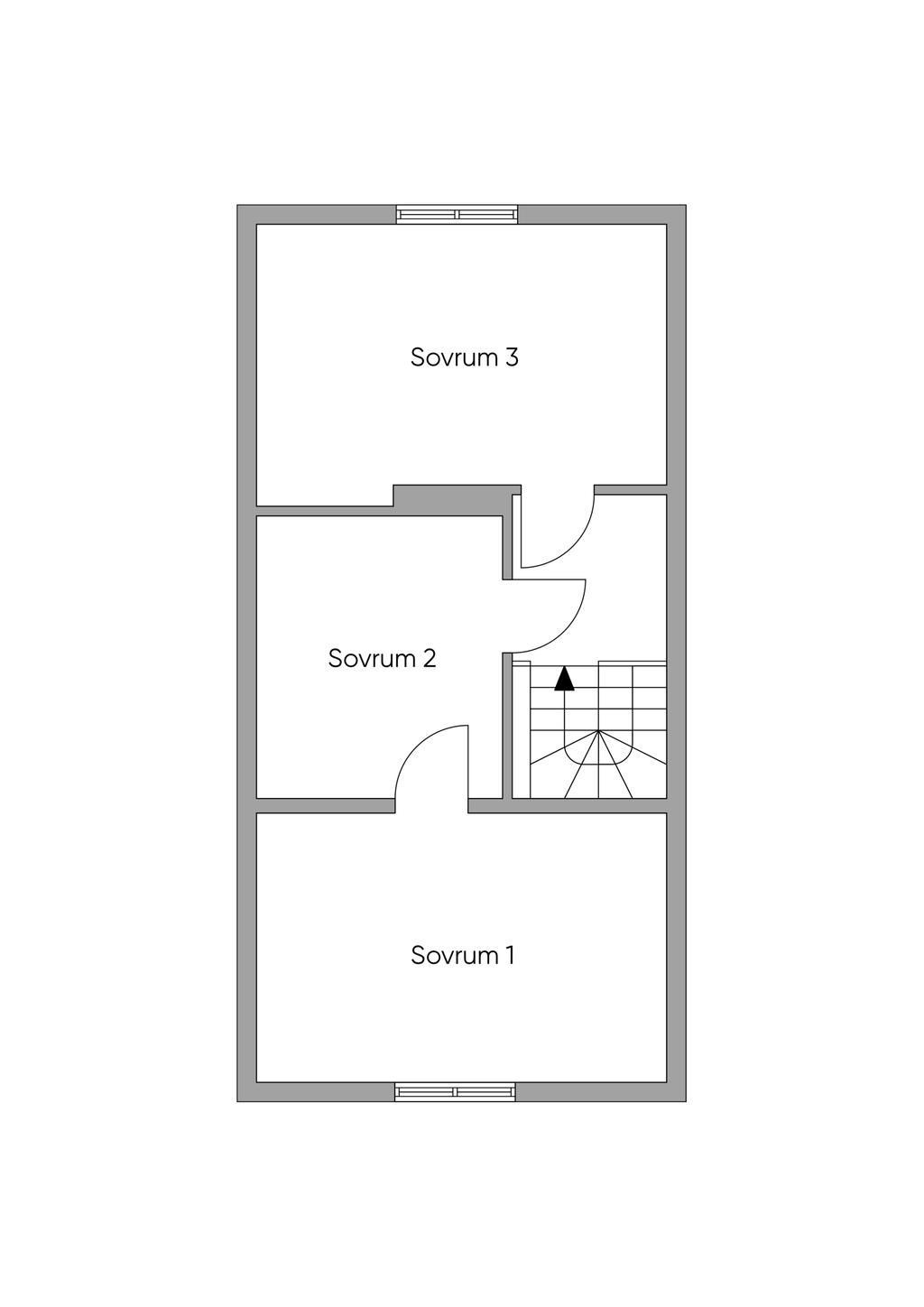 Planlösning övre plan