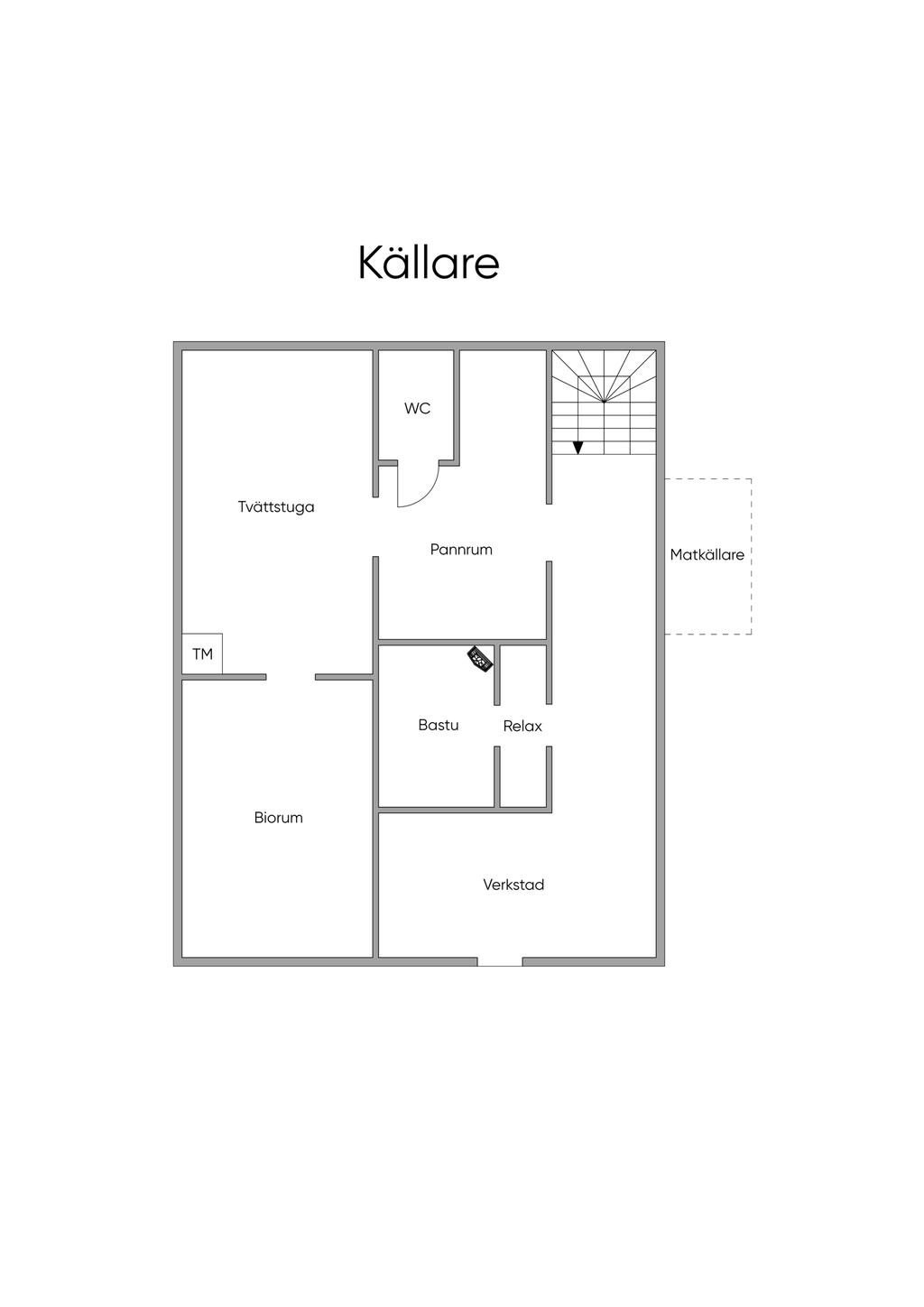 Planlösning källarplan