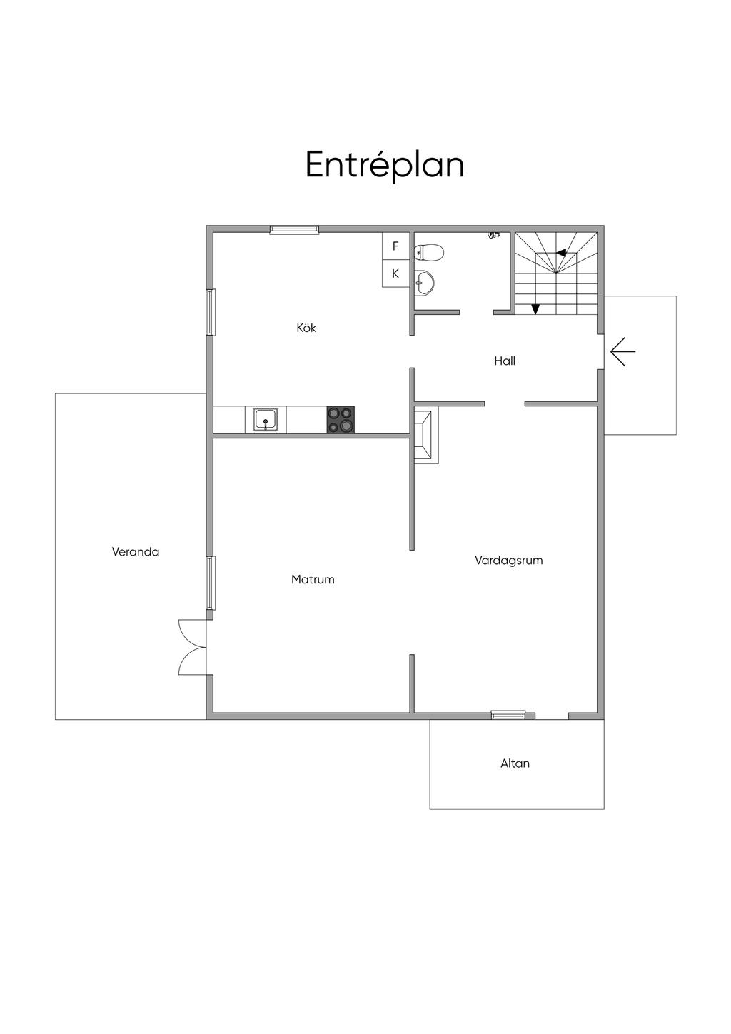 Planlösning entréplan