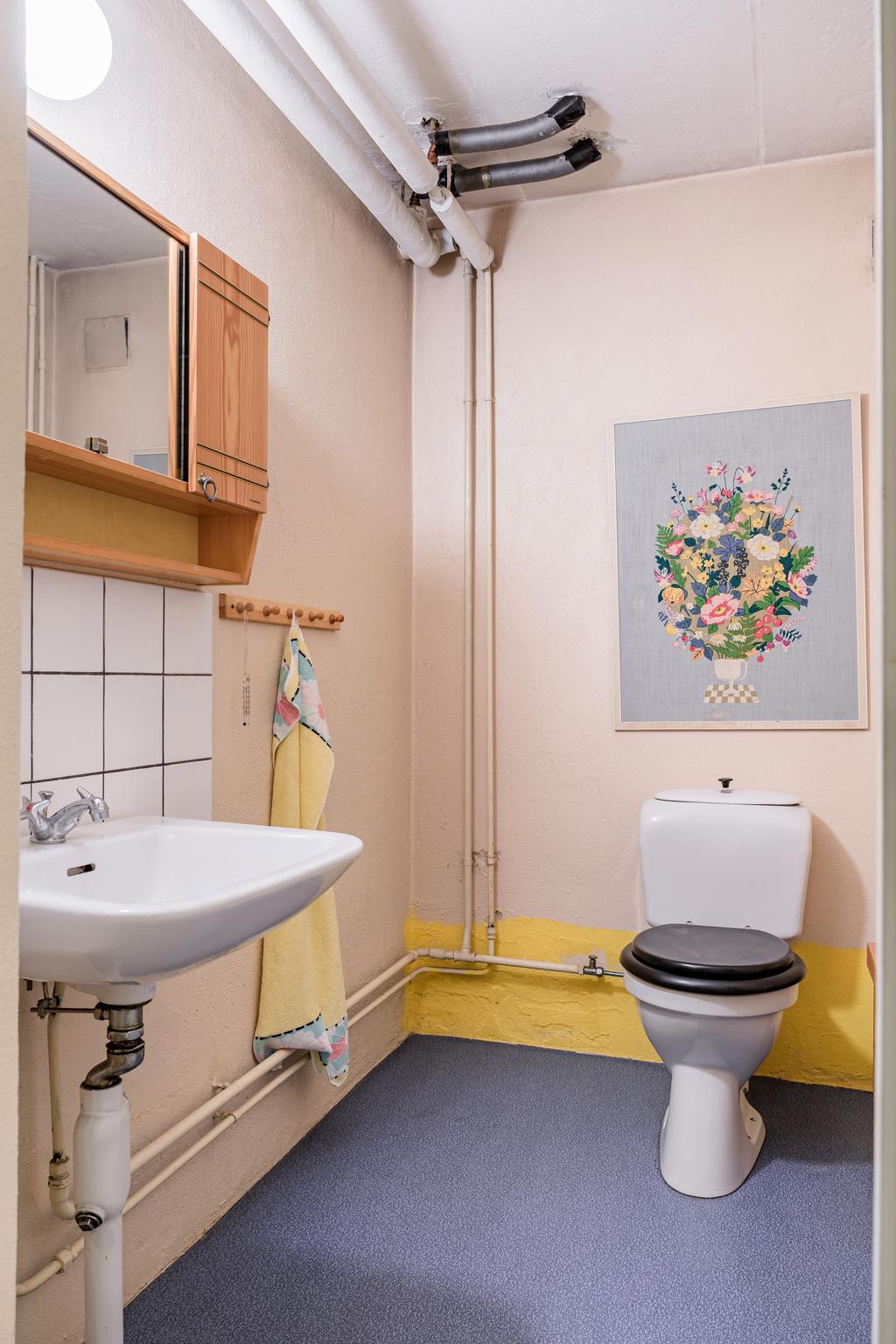 WC i källarplanet