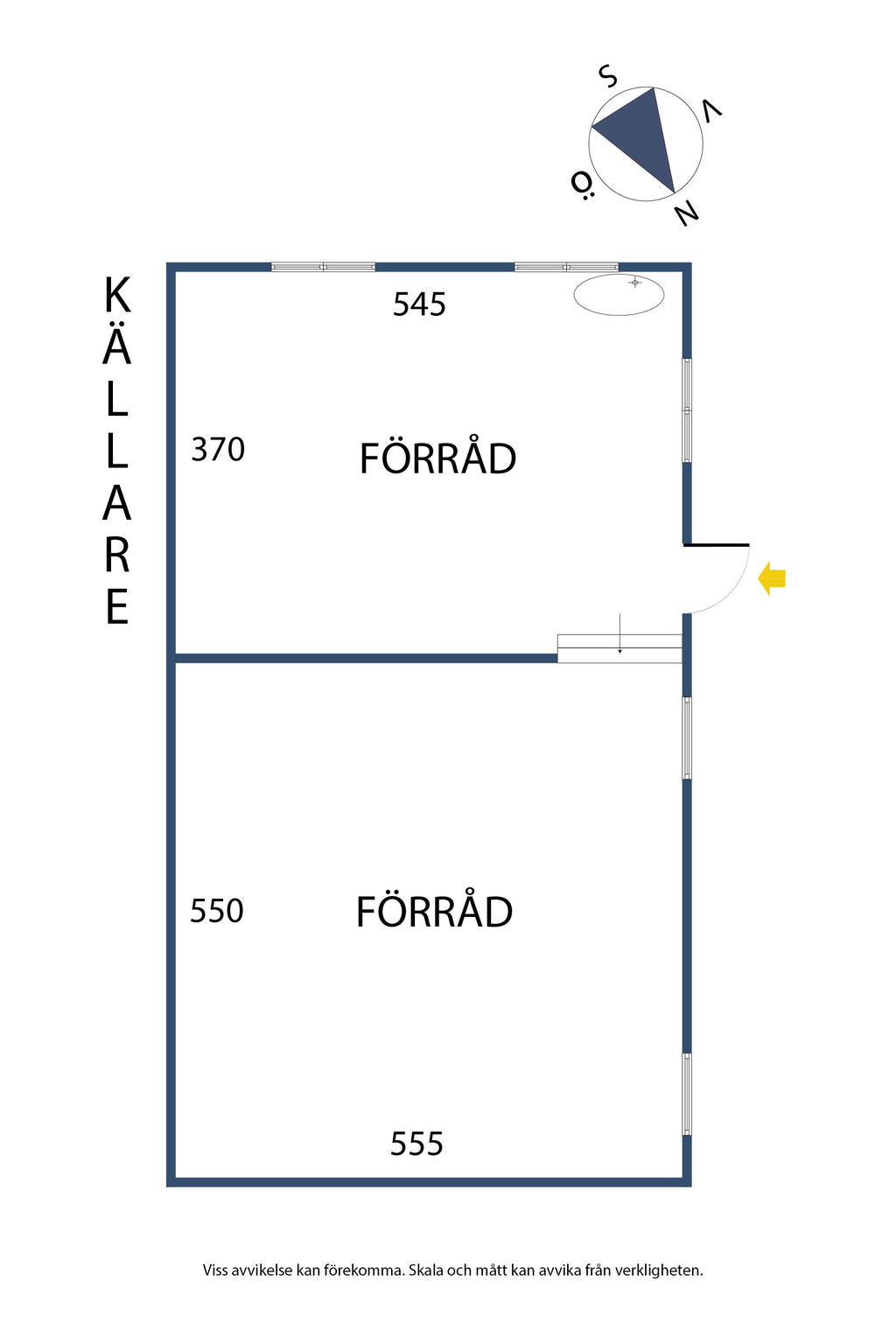 Källarplan, ateljé