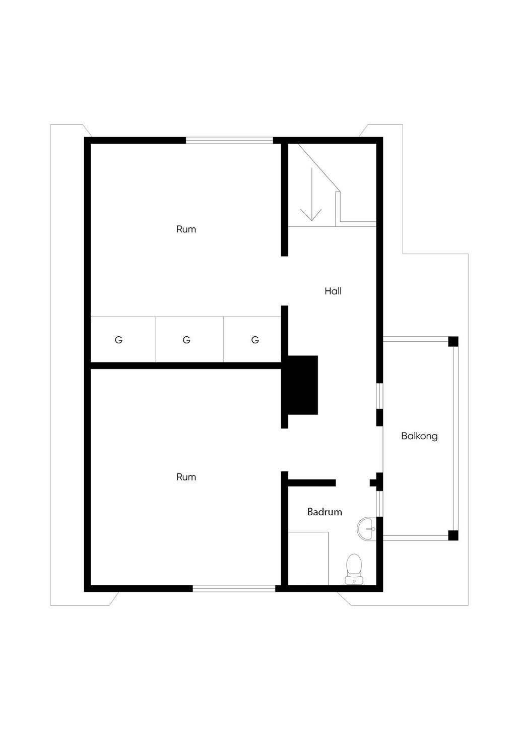 Planritning 2 Entreplan