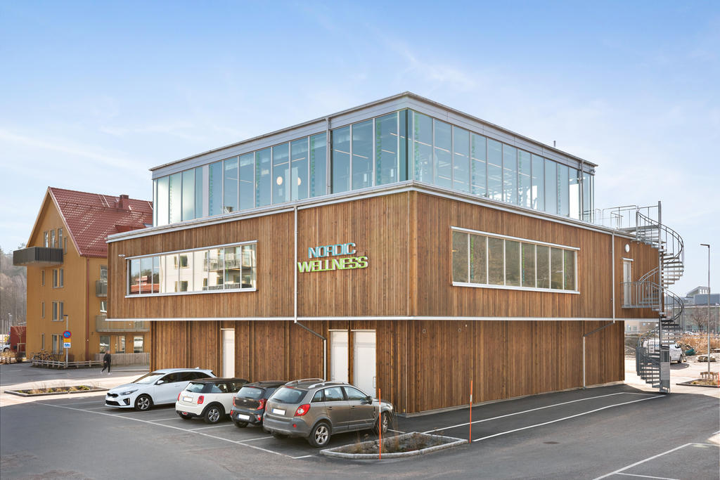 Ett nyare gym finns vid Särö centrum