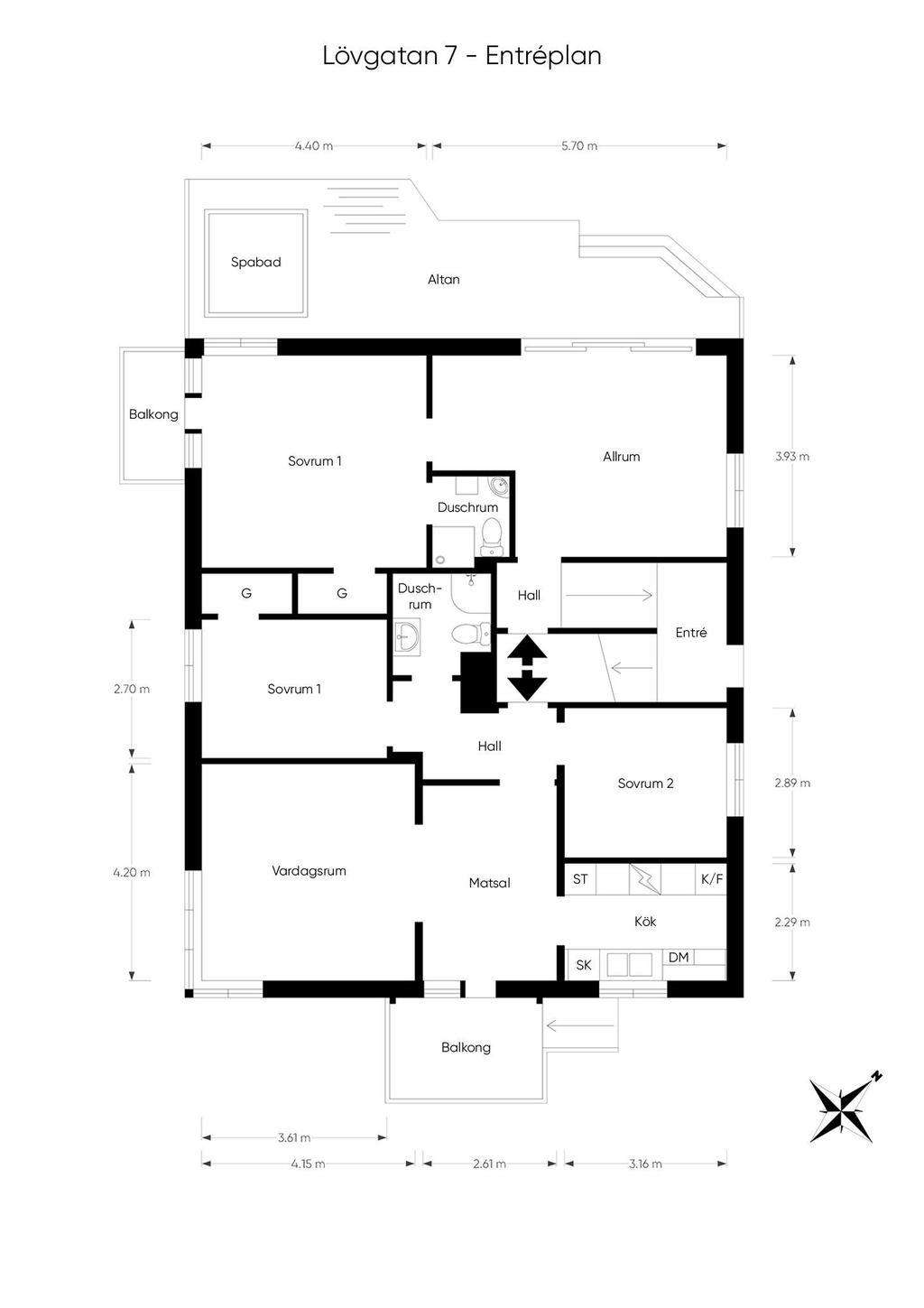 Planritning entréplan 