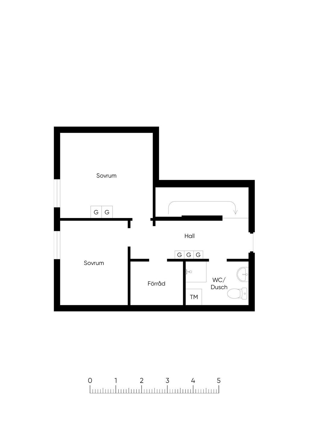 Planlösning övre plan
