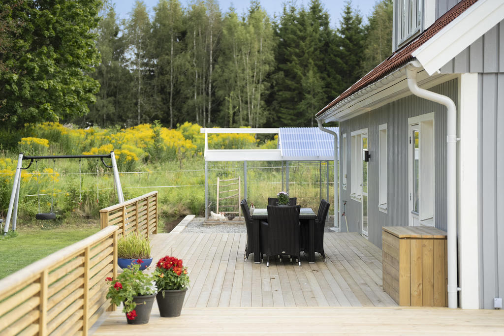 Grönskade omgivning