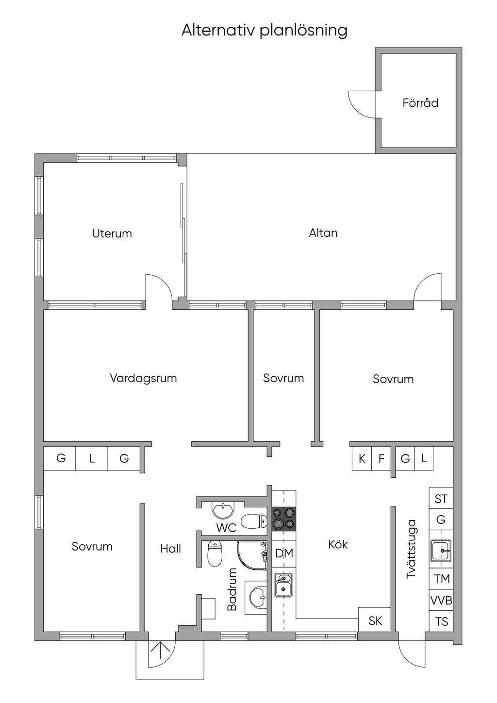 Alternativ planlösning