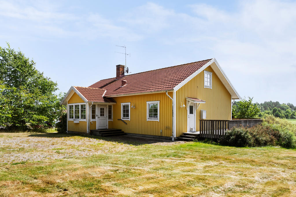 Entrésidan huset.