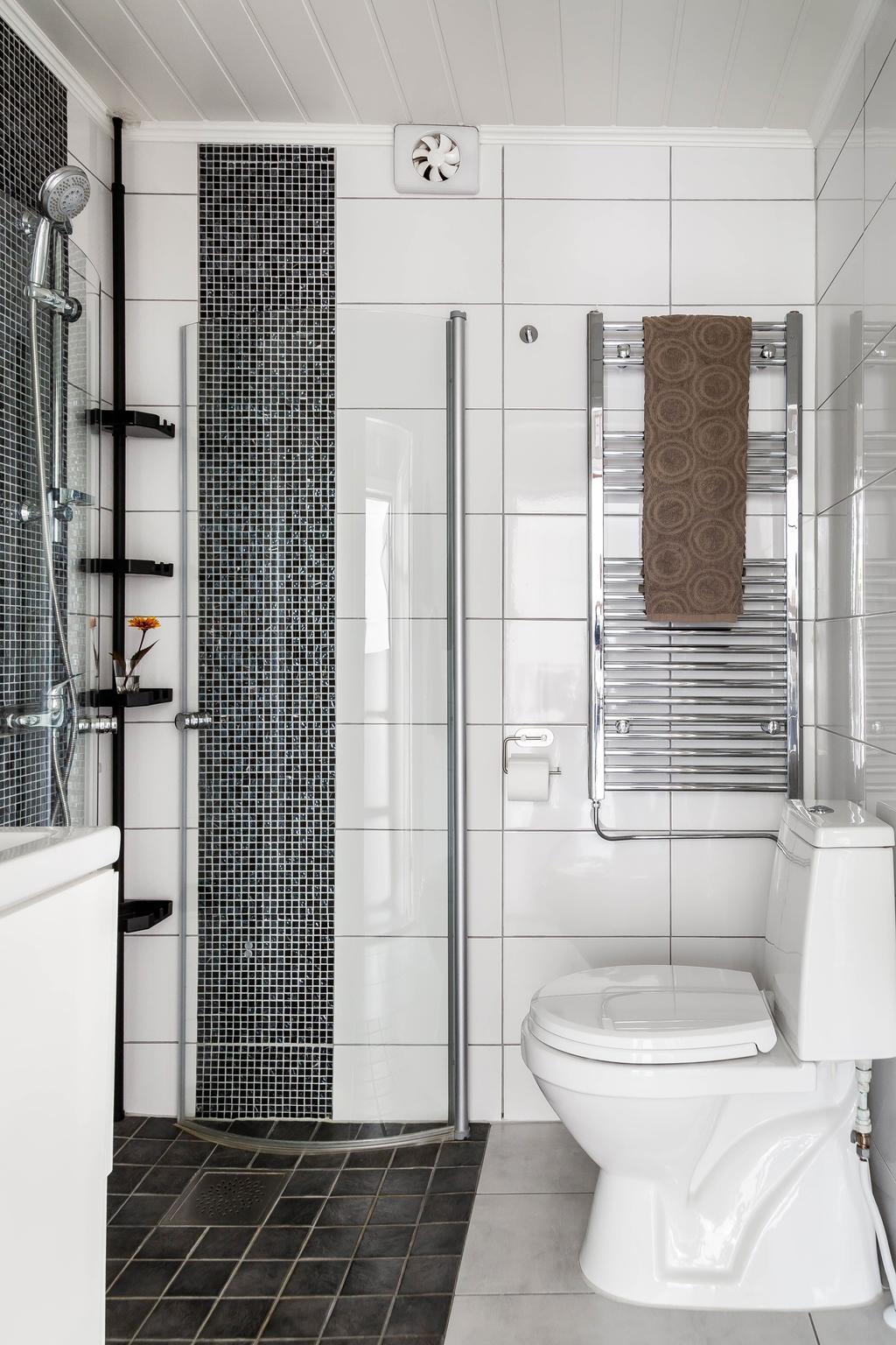 Helkaklad wc/dusch på entréplan
