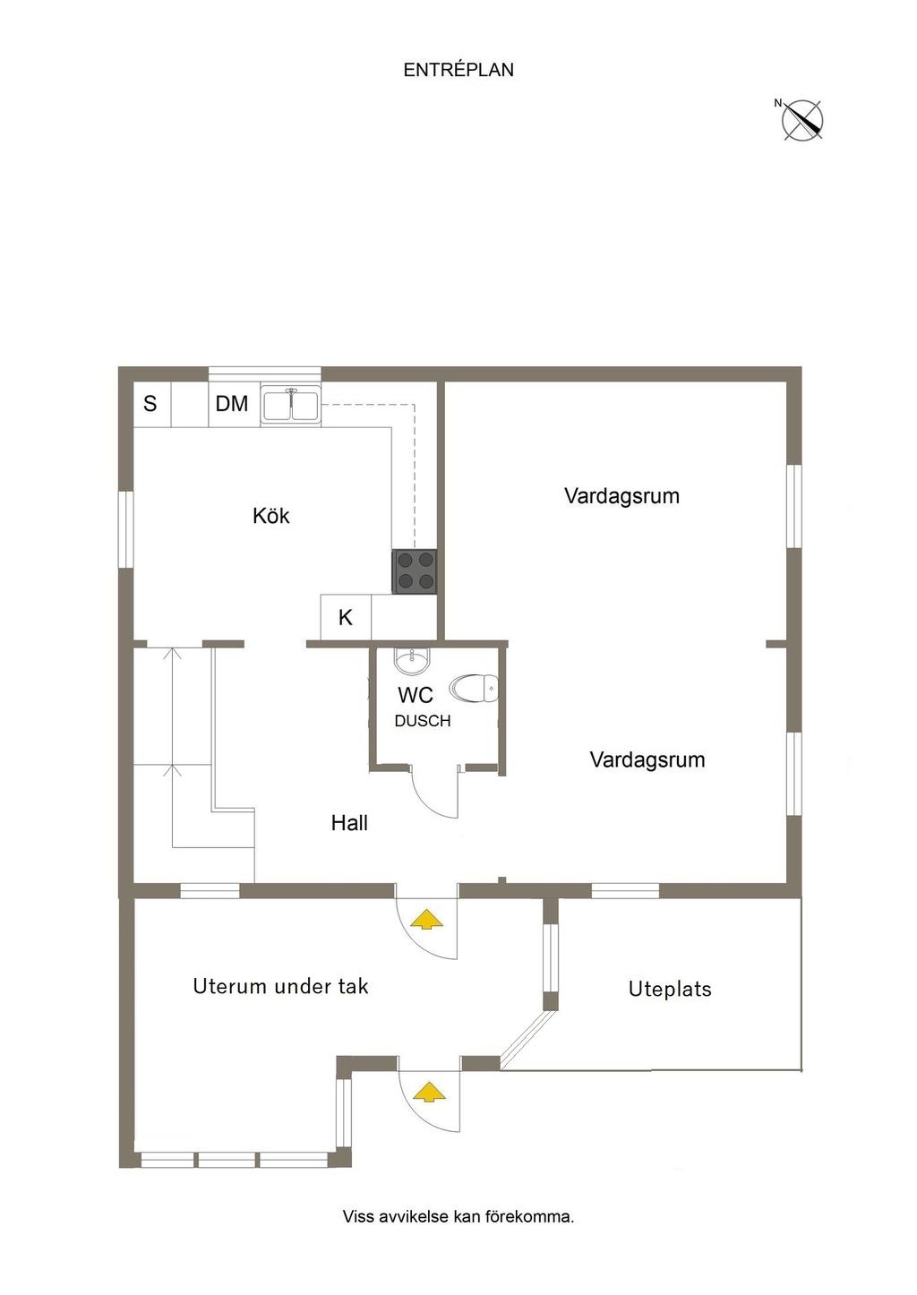 Planlösning entréplan