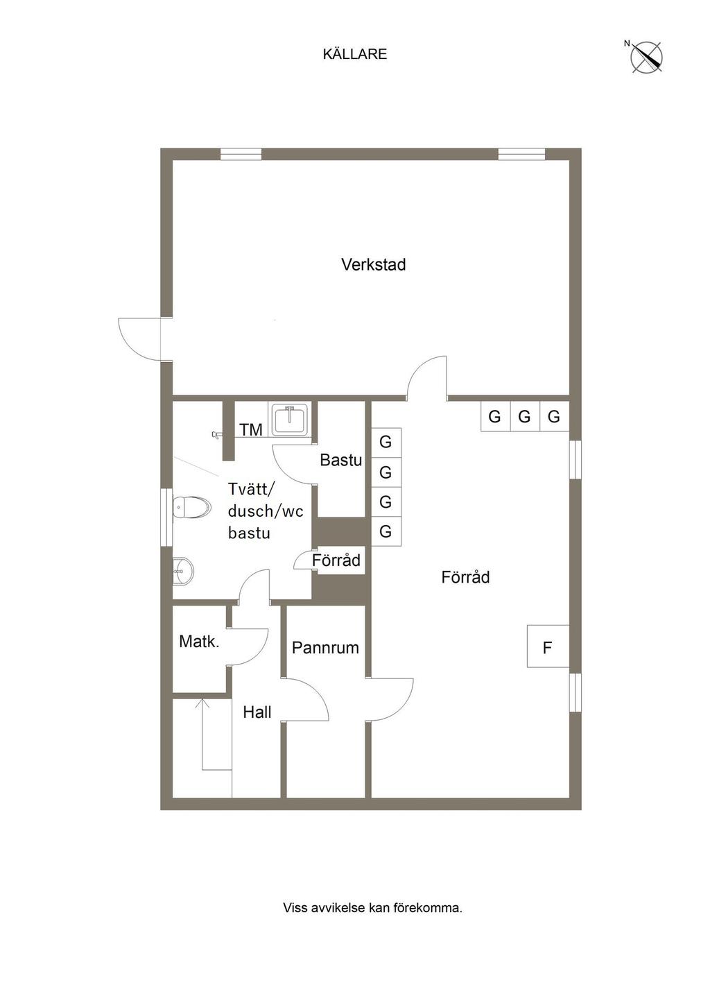 Planlösning källarplan