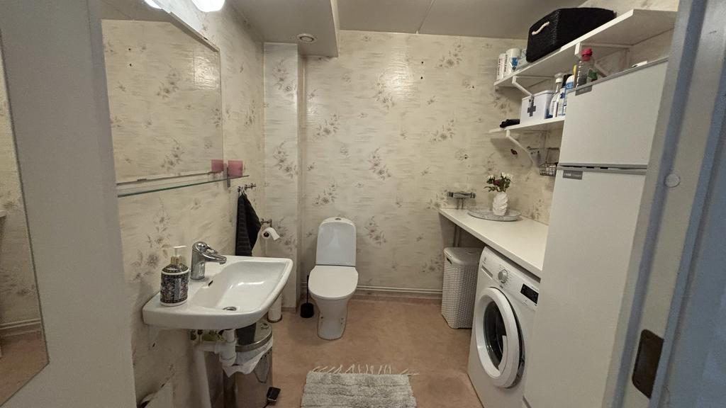 WC  och tvättstuga nere