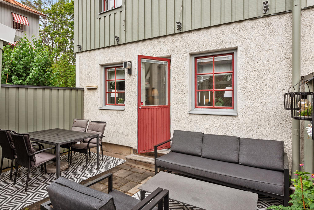 Uteplats på baksidan 
