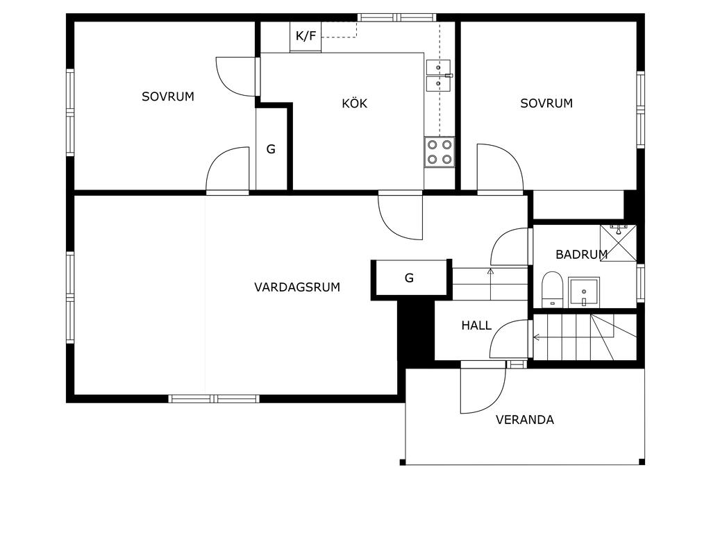 Planlösning entréplan