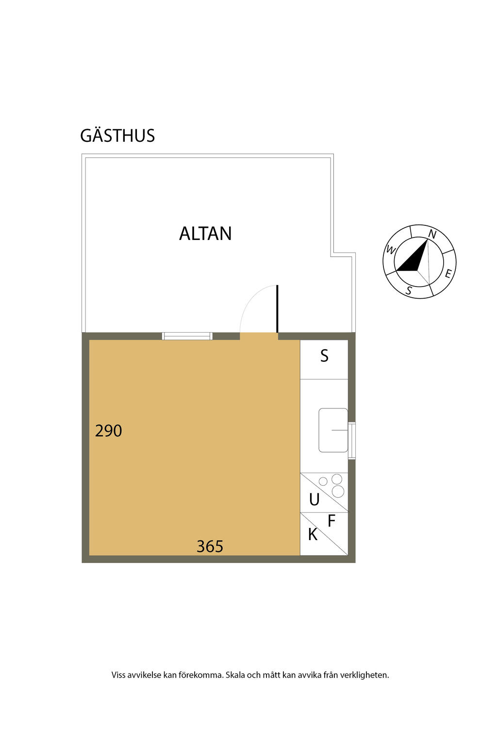 Planlösning Gäststuga