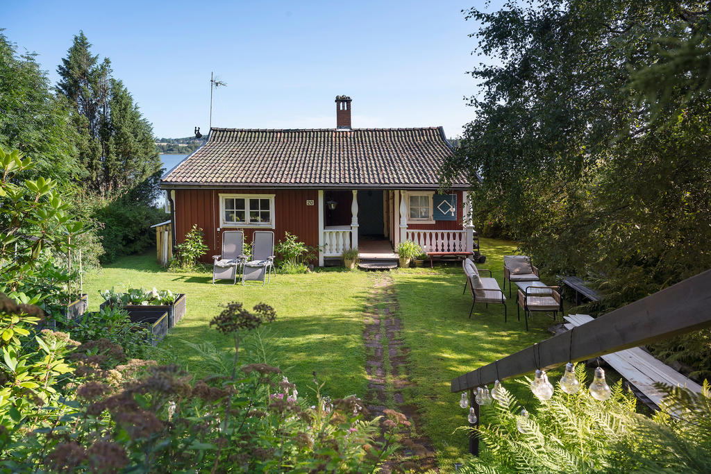 Husets framsida. 