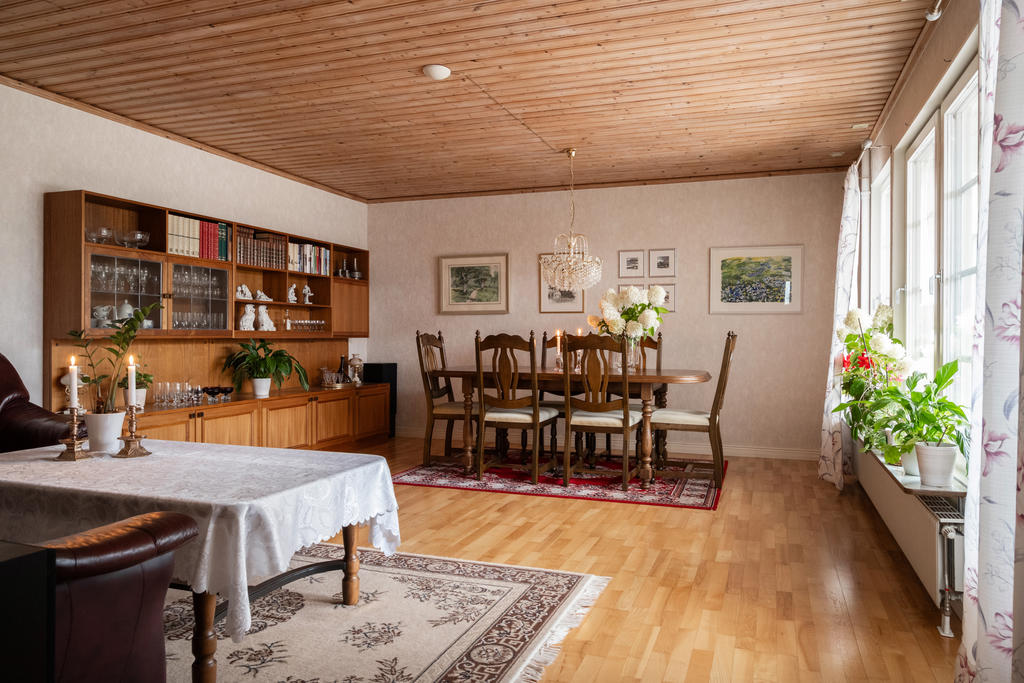 Stort och ljust vardagsrum