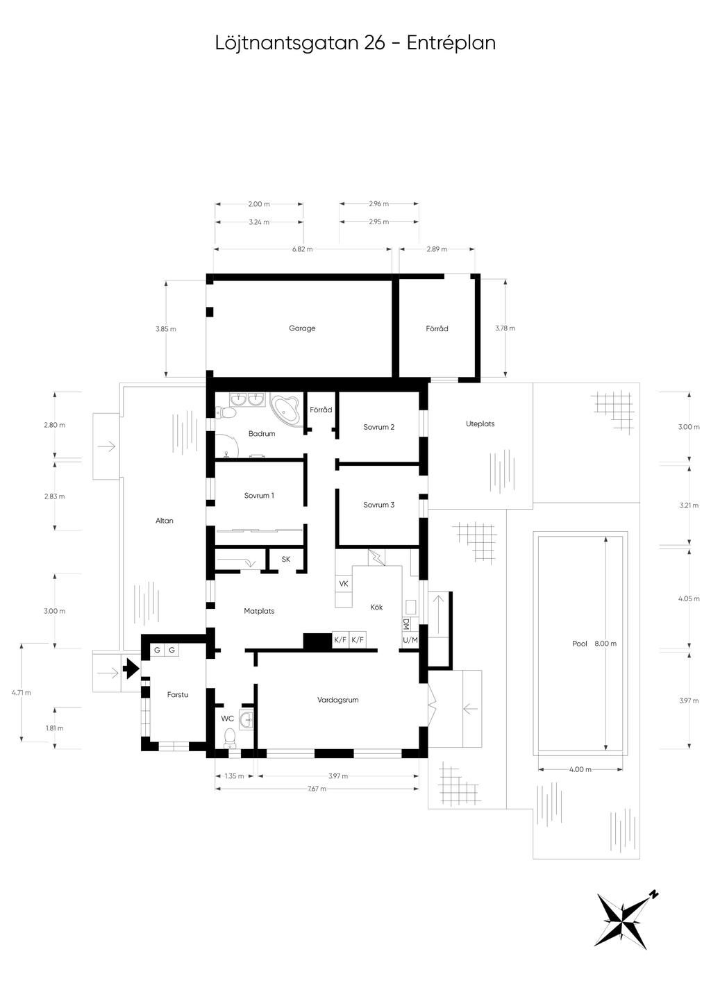Planritning entréplan