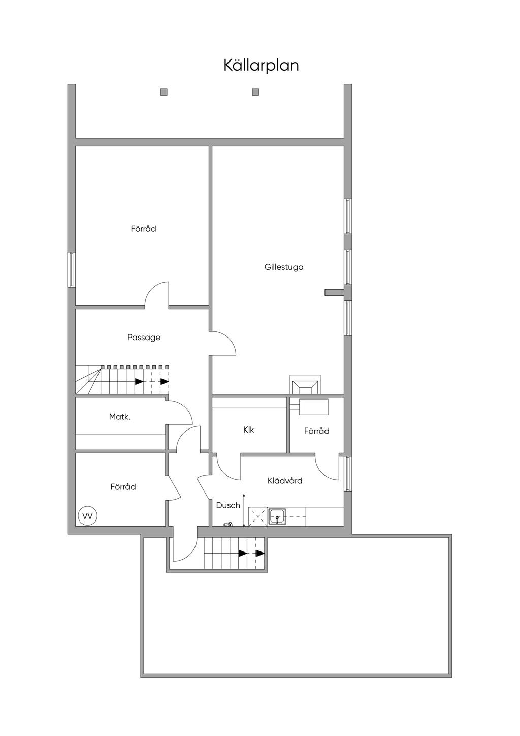 Källarplan.