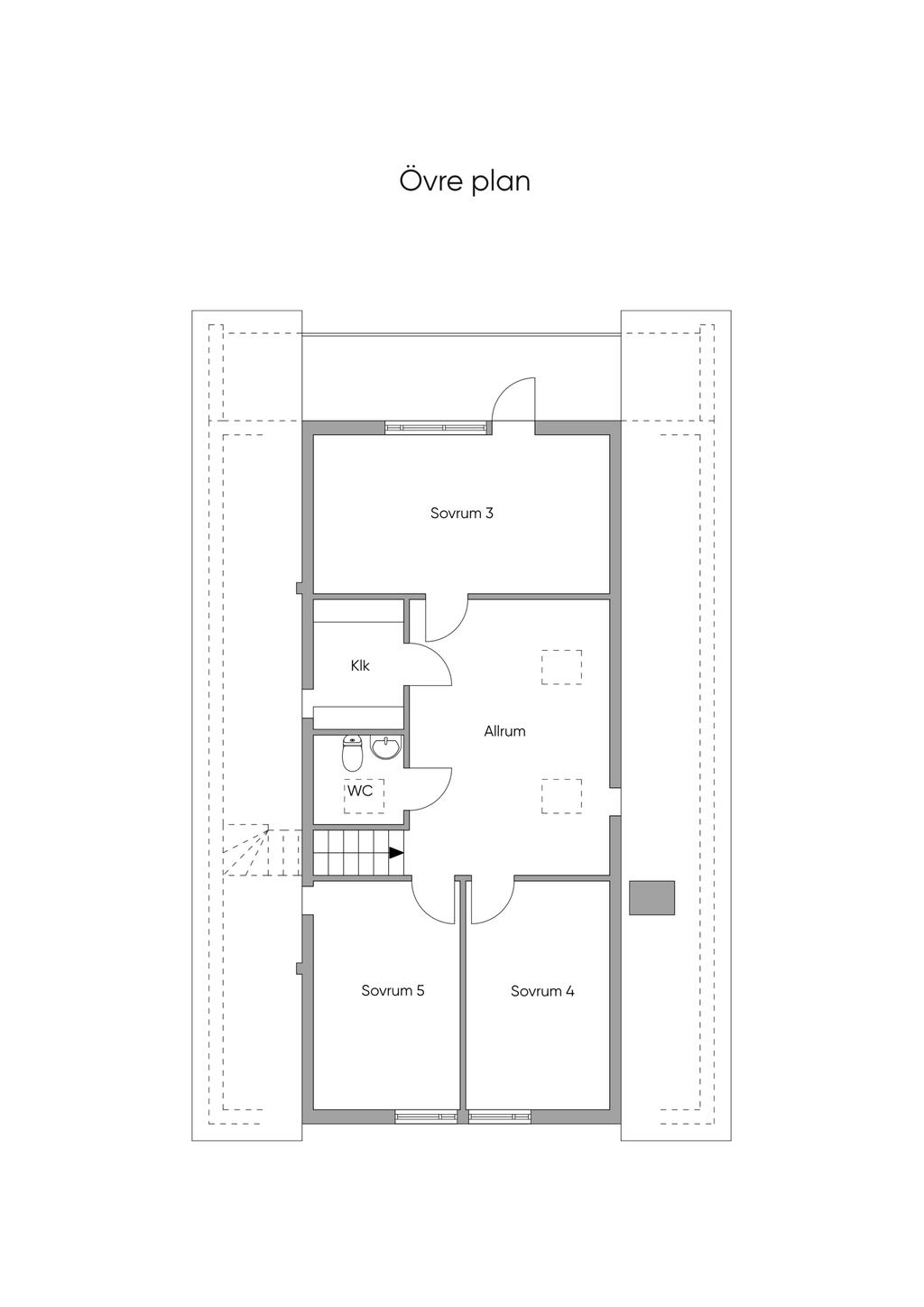 Övre plan.