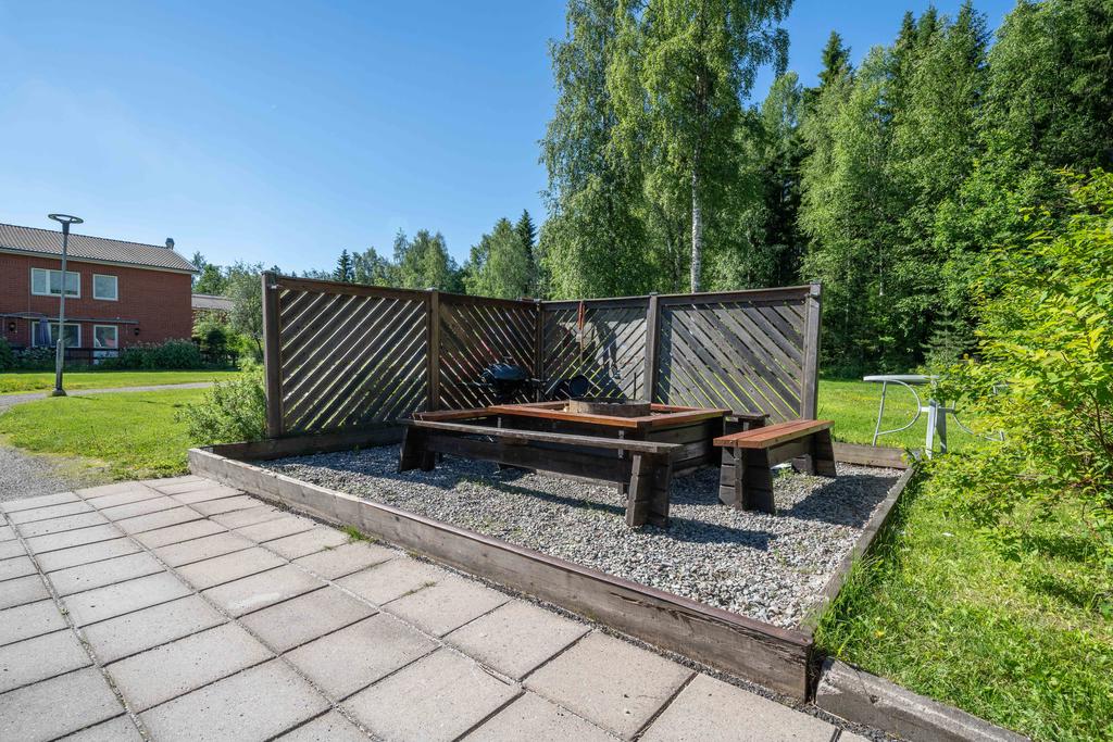 Eldstad intill gemensamhetslokal
