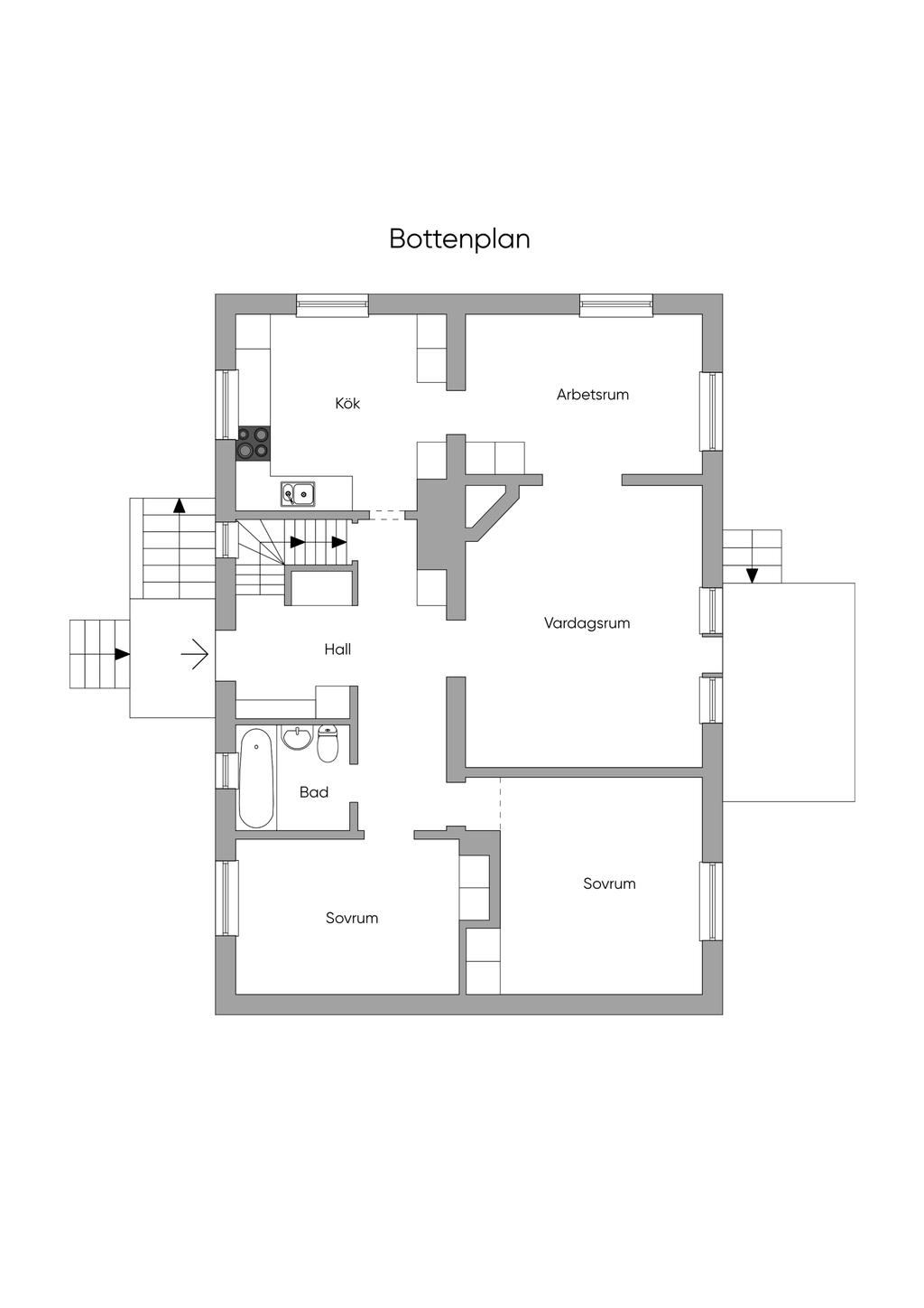 Planlösning entréplan