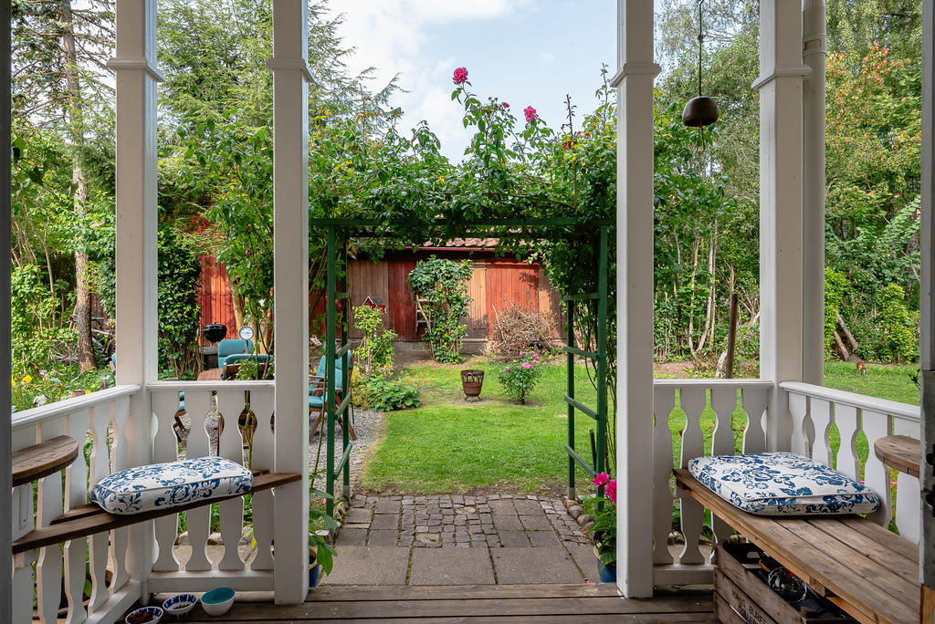 På verandan