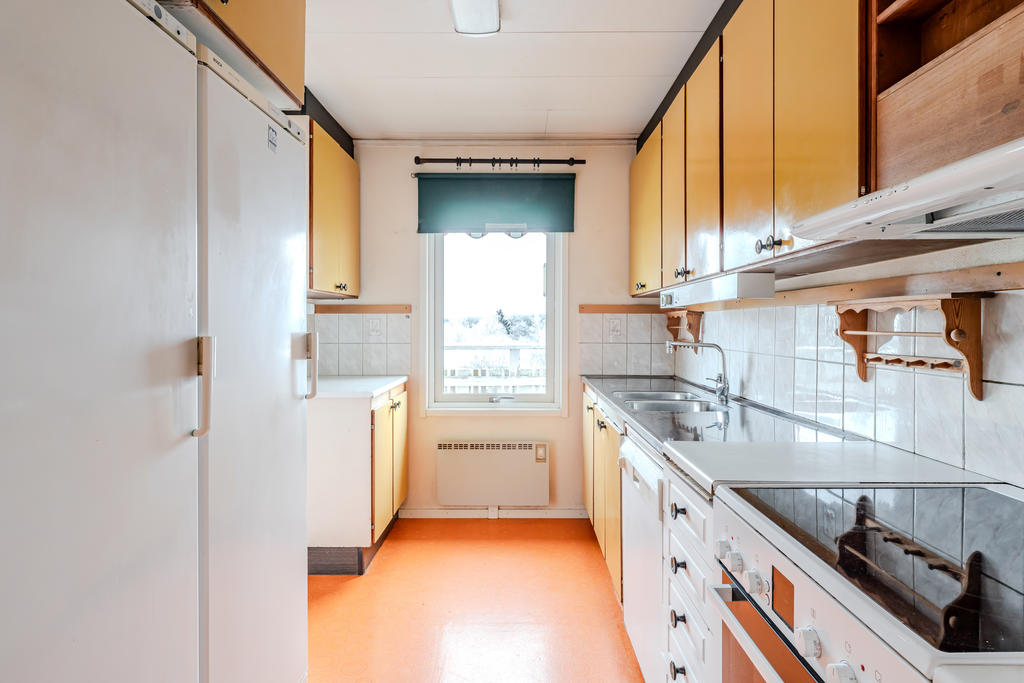 Köket har gått om förvaringsmöjligheter. 