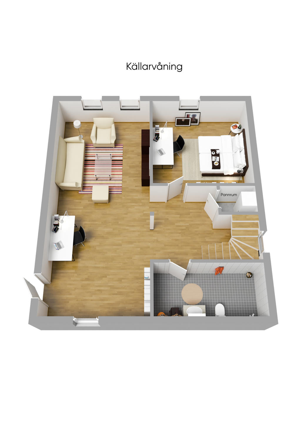 Planritning, Källare 3D