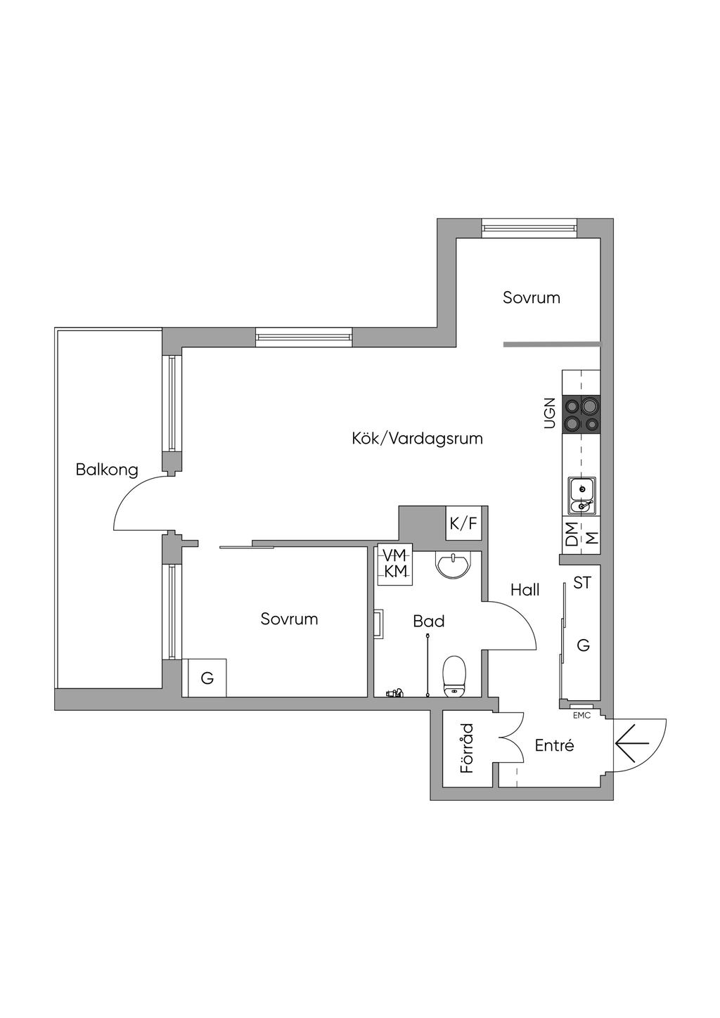 Alternativ planlösning