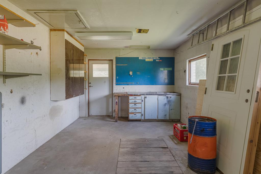 Garage med smörjgrop