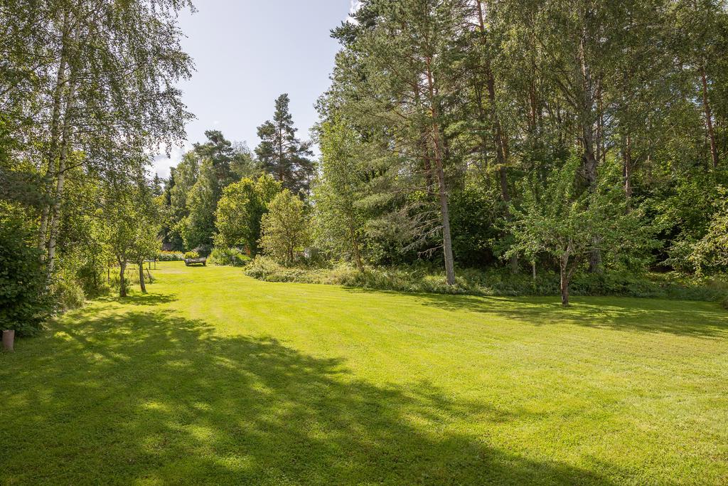 Tomt på husets baksida