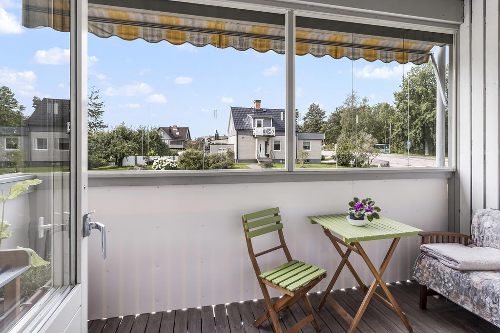 Glasat och markis